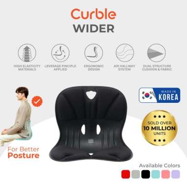 Curble Posture Chair Wider - Black
