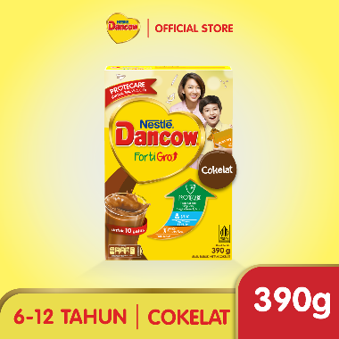 Dancow Fortigro Coklat Susu Formula [390 g}