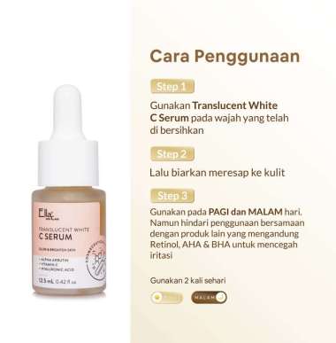 Ella SkincarecTRANSLUCENT WHITE SERUM