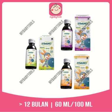 STIMUNO SIRUP MULTIVITAMIN ANAK ORIGINAL JERUK ANGGUR 60ML 100ML HERBAL UNTUK IMUN TUBUH = ORANGE BE