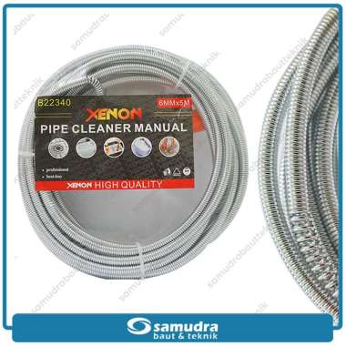 XENON Pipe Cleaner Manual 5 Meter Kawat Pembersih Saluran Pipa Mampet