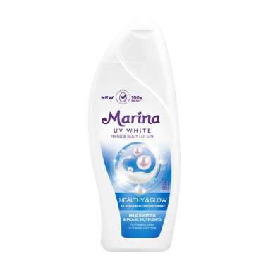 Marina Handbody Lotion UV White Healthy and Glow - Milk Protein 185 ml