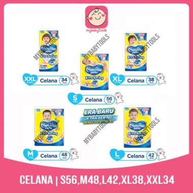 MAMYPOKO PANTS STANDAR EXTRA KERING S56 M48 L42 XL38 XXL34 CELANA X-TRA KERING = XL38