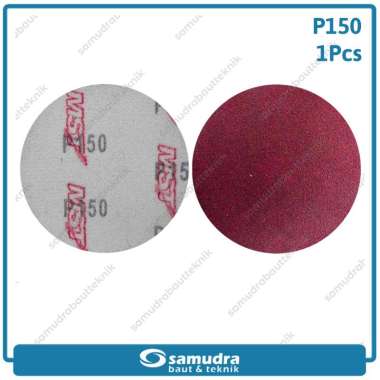 MST Amplas Velcro No 150 Satuan Amplas Kayu Tempel Bulat Mesin Gerinda