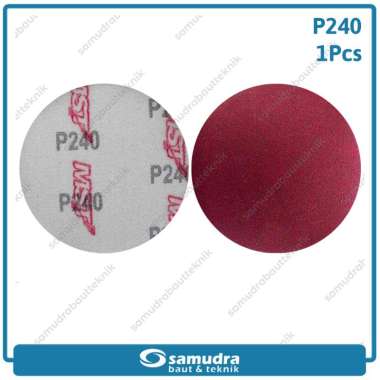 MST Amplas Velcro No 240 Satuan Amplas Kayu Tempel Bulat Mesin Gerinda