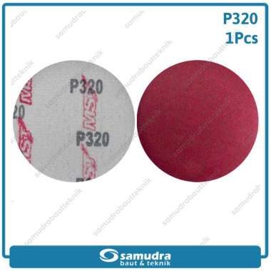 MST Amplas Velcro No 320 Satuan Amplas Kayu Tempel Bulat Mesin Gerinda