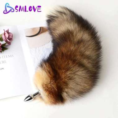 Separable Anal Plug Real Fox Tail Cosplay Butt Plug Anal Sex Tail Adult Products Anal Sex Toys for W