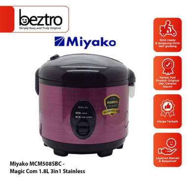 Miyako MCM508SBC 1.8L 3in1 Merah - Rice Cooker - Magic Jar
