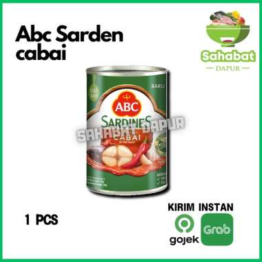 Sarden ABC Cabai / Ikan Sarden Cabai / Sarden Kaleng 155gr - Sahabatdapur 1pcs