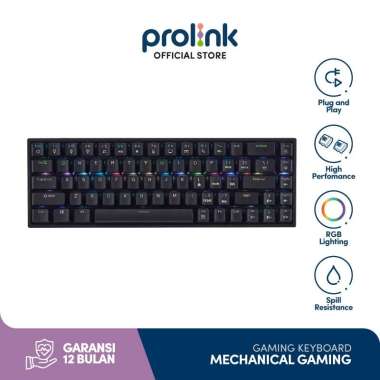 Prolink DESMODUS Mechanical Gaming Keyboard RGB - Blue/Brown tactile GK6002M Only KB Gaming