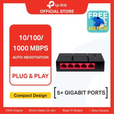 Mercusys MS105G 5-Port 10/100/1,000 Mbps Desktop Switch