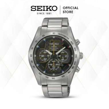 Jam Tangan Pria Seiko Solar Chronograph SSC061P1 Stainless Original