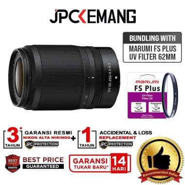 JPC KEMANG Nikon Z 50-250mm f4.5-6.3 DX VR Nikkor Z 50-250 GARANSI RESMI with Filter UV