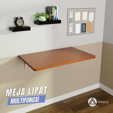 Meja Laptop lipat dinding minimalis 60x40 cm / meja tulis tempel tembok / Siku Lpat Engsel Bracket B