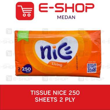 tisu Tissue NICE facial tissue 250 sheets 2ply kemasan baru