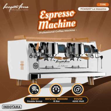 Mesin Kopi Espresso Machine Ferratti Ferro FCM3207 La Massimo Merah