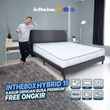 Kasur Busa IN THE BOX HYBRID 15 - FREE Bantal 120 x 200