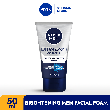 Promo Harga Nivea Men Facial Foam Extra White Dark Spot 50 ml - Blibli