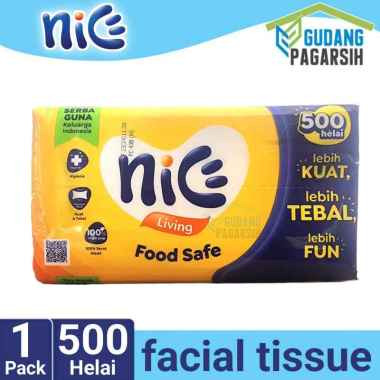 Nice Facial Tissue 250 Sheets 2 ply / 500 helai [kemasan baru]