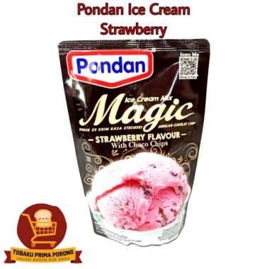 Pondan Ice Cream Magic bubuk es krim Stroberi Kismis 160gr