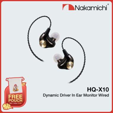 Nakamichi HQ X10 Dynamic Driver In Ear Monitor Wired Earphone Mic