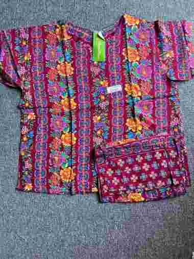 Stelan kulot batik - Setelan Kencana ungu label hijau maxi 85 - setelan baju tidur kencana ungu no 3