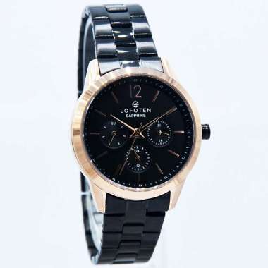 Lofoten 2309 Jam Tangan Lofoten - Jam Tangan Wanita Original 2309LBR Black Rosegold