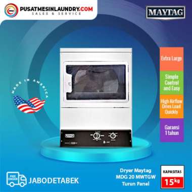 Mesin Pengering Maytag MDG20, Dryer Maytag Turun Panel, Ubah Panel