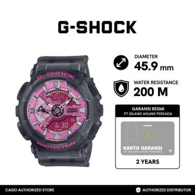 Casio G-SHOCK GMA-S110NP-8ADR Jam Tangan Wanita Digital Analog Hitam Pink