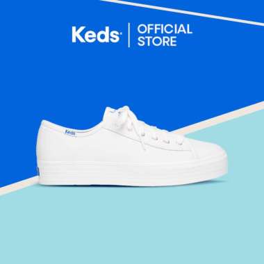 Keds Sepatu Wanita Triple Kick Leather White WH57310 38 White