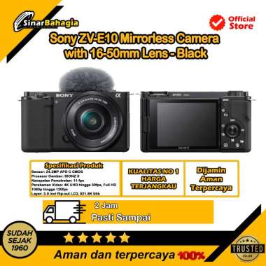 SONY ZV-E10 kamera mirrorles garansi resmi ZV-E10L/W + SEL11F18