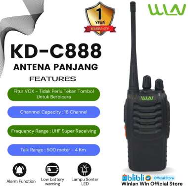 HT WLN KD - C888 PLUS Baterai 1500mAh Tanpa Desktop 888S C888plus antena panjang non