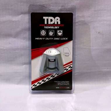 Gembok Cakram Disc Lock TDR racing Chrome