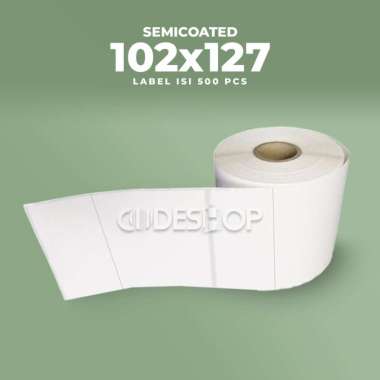 ROLL LABEL STICKER BARCODE RESI PENGIRIMAN EKSPEDISI UKURAN 102X127 MM