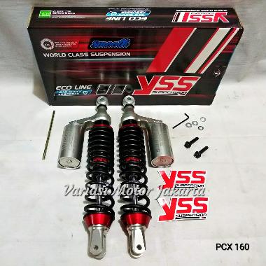 Shock Belakang All New PCX 160 YSS G Plus BLACK SILVER