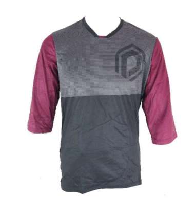 Jersey Sepeda Poygon Jersey 3/4 AM Aceleo Abu Ungu.M