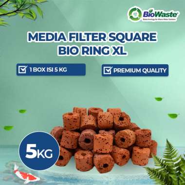 Bio Ring Ukuran XL Red Ring Media Filter Rumah Bakteri Berpori - 5 Kg