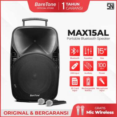 SPEAKER PORTABLE 15" BARETONE MAX15AL