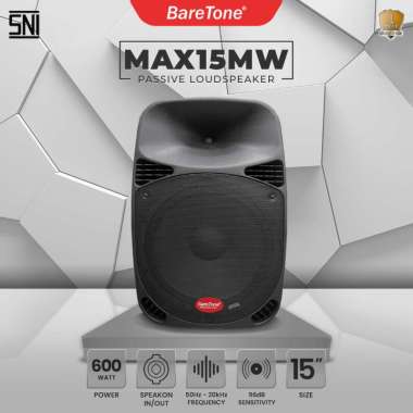 Speaker Pasif BareTone MAX15MW Type 15 Inch