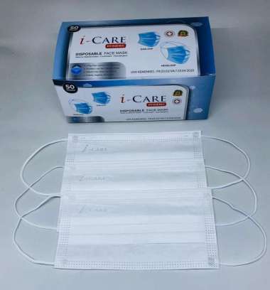 Masker i-Care putih emboss i-Care Putih embos