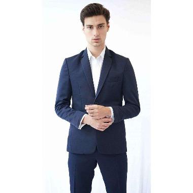 Jas Pria Slim Fit Suit Blazer Formal houseofcuff biru navy S