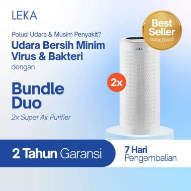 LEKA - AP8000 Super Air Purifier - HEPA13 UV-C Ion Negatif Bundle 2 unit AP8000