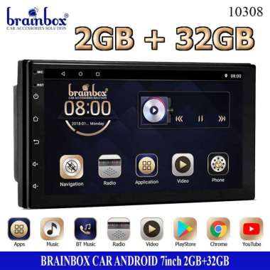 Head Unit Android 7inch 2GB + 32GB Headunit TV Mobil Double Din 2Din Player