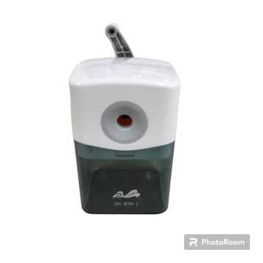 SERUTAN PENCIL MEJA JUMBO / RAUTAN PENCIL / PENCIL SHARPENER POLOS ABU-ABU 870-1 MOTIF A
