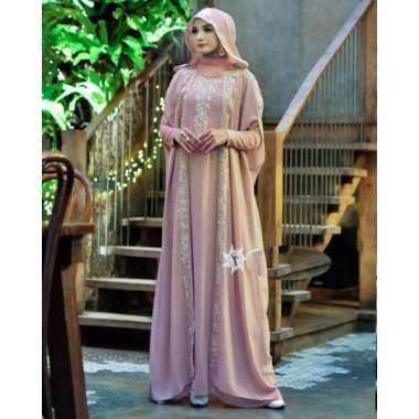 Kaftan RUBY Baju Gamis Kaftan Wanita Remaja Muslim Terbaru 2021 Kekinian Termurah Mewah Original Ele