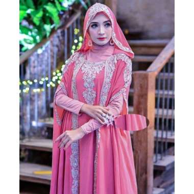 Kaftan RUBY Baju Gamis Kaftan Wanita Remaja Muslim Terbaru 2021 Kekinian Termurah Mewah Original Ele