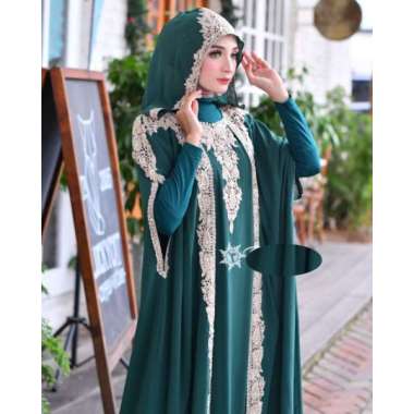 Kaftan RUBY Baju Gamis Kaftan Wanita Remaja Muslim Terbaru 2021 Kekinian Termurah Mewah Original Ele