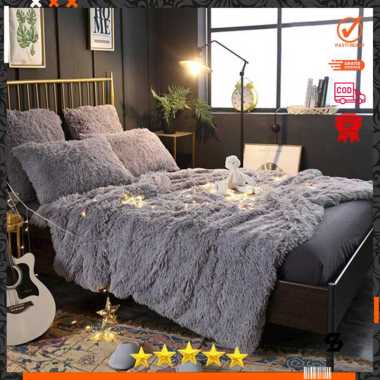 Selimut bulu rasfur lembut uk 180cmx160cm putih