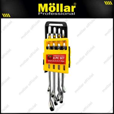 BISON 8 mm - 19 mm Kunci Ring Pas Set 8 Pcs Combination Wrench Limited