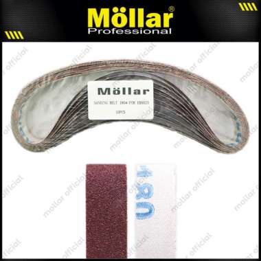 MOLLAR Grit 180 Mata Amplas Sabuk Adaptor Belt Sander Gerinda - 10 pcs